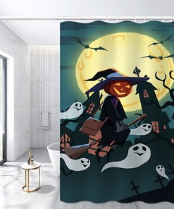 Waterproof Fabric Bathroom Decoration Shower Curtain