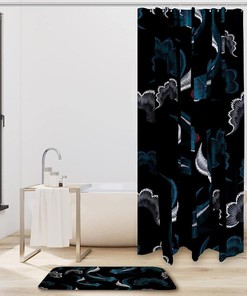 Waterproof Fabric Koi Fish Shower Curtain for Any Bathroom Decor