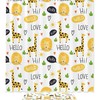 Waterproof Fabric Shower Curtain With Colorful Giraffes Pattern, Ideal Bath Decor Accessory