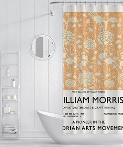Waterproof Fabric Shower Curtain for Bathroom Decor 