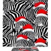 Waterproof Fabric Zebra Print Shower Curtain for Durable Bathroom Design