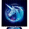 Waterproof Fabric and Beautifully Designed Magic Unicorn Shower Curtain - Transform Your Bathroom into a Wonderland. 