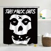 Waterproof Funny Skull Shower Curtain For Gothic Bathroom Decor, Great For Halloween 