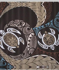 Waterproof Hawaii Honu Sea Turtle Shower Curtain For Bathroom Decorations