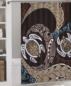 Waterproof Hawaii Honu Sea Turtle Shower Curtain For Bathroom Decorations