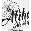 Waterproof Hawaiian Language Greeting Shower Curtain For Bathroom