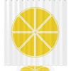 Waterproof Lemon Pattern Shower Curtain - Fresh Bathroom Curtain Decor