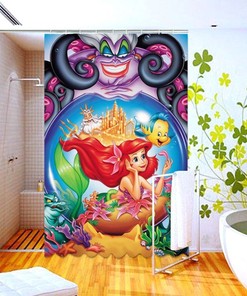 Waterproof Little Mermaid Shower Curtain for Your Bathroom