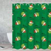 Waterproof Modern Fabric Merry Christmas Shower Curtain - Festive Bathroom Decor