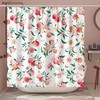 Waterproof Modern Fabric Peach Shower Curtain for Ideal Bathroom