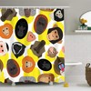 Waterproof Monkey's Mask Shower Curtain Set