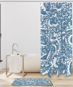 Waterproof Octopus Tentacles Shower Curtain Nautical Fabric Bathroom Decor