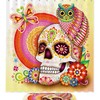 Waterproof Owl Skull Shower Curtain for Gothic Bathroom Decor