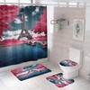 Waterproof Paris Eiffel Tower Shower Curtain, Perfect for Simple French Bathroom Decor 
