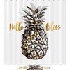 Waterproof Pineapple Fruit Shower Curtain 
