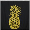 Waterproof Pineapple Shower Curtain - Perfect For Bathroom Decorr - Metal Grommet Holes