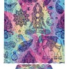 Waterproof Purple Elephant Totem Shower Curtain for Kids Bathroom