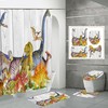 Waterproof Rex Dinosaur Shower Curtain for a Playful Bathroom