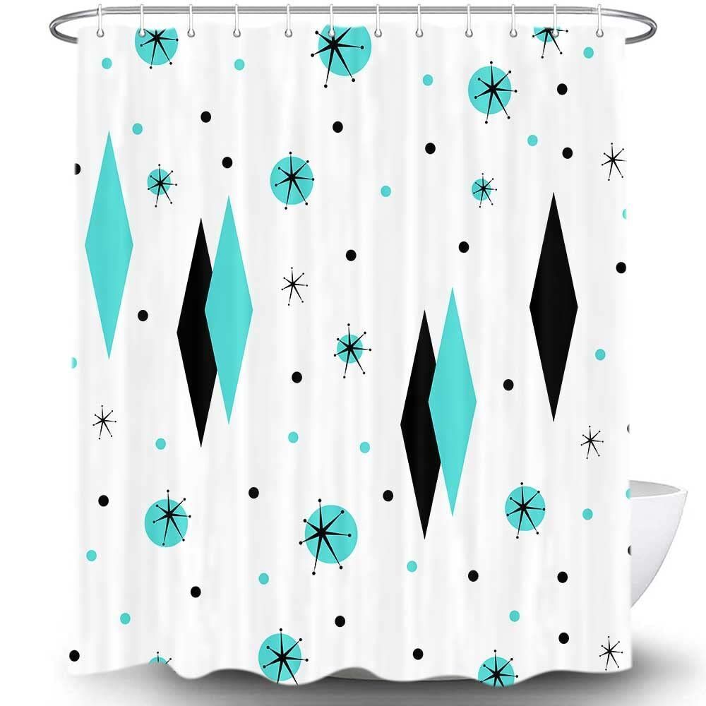 Waterproof Scottish Shower Curtain - Argyle Six-Pointed Star Bathroom Decor