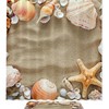 Waterproof Seashells and Beach Shower Curtain for Bathroom - Decorative Bathroom Curtain