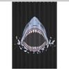Waterproof Shark Teeth Printed Shower Curtain for Your Bathroom 