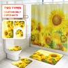 Waterproof Shower Curtain With Bathroom Lid Toilet Set For Easy Bath Time