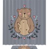 Waterproof Shower Curtain With Bear Print Design, Perfect For Rustic Lodge Or Cabin Bathrooms