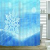 Waterproof Snowflake 3D Shower Curtain for Bathroom Decor