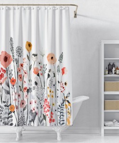 Waterproof Weighted Hem Shower Curtain for Durable and Practical Bathroom Use