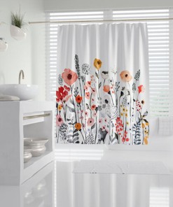 Waterproof Weighted Hem Shower Curtain for Durable and Practical Bathroom Use