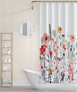 Waterproof Weighted Hem Shower Curtain for Durable and Practical Bathroom Use