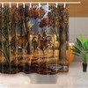 Waterproof Whitetail Elk Shower Curtain, Stunning Wildlife Deer Design for Bathroom Decor