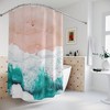 Waves Print Beach Shower Curtain For A Calming Bathroom Atmosphere