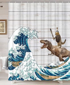 Waves Shower Curtain - A Fun And Playful Twist In Your Bathroom