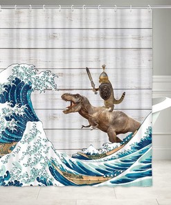 Waves Shower Curtain - A Fun And Playful Twist In Your Bathroom