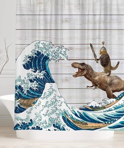 Waves Shower Curtain - A Fun And Playful Twist In Your Bathroom