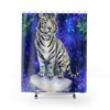WeiŸer Tiger Shower Curtain - Cool Bathroom Decor for Animal Lovers