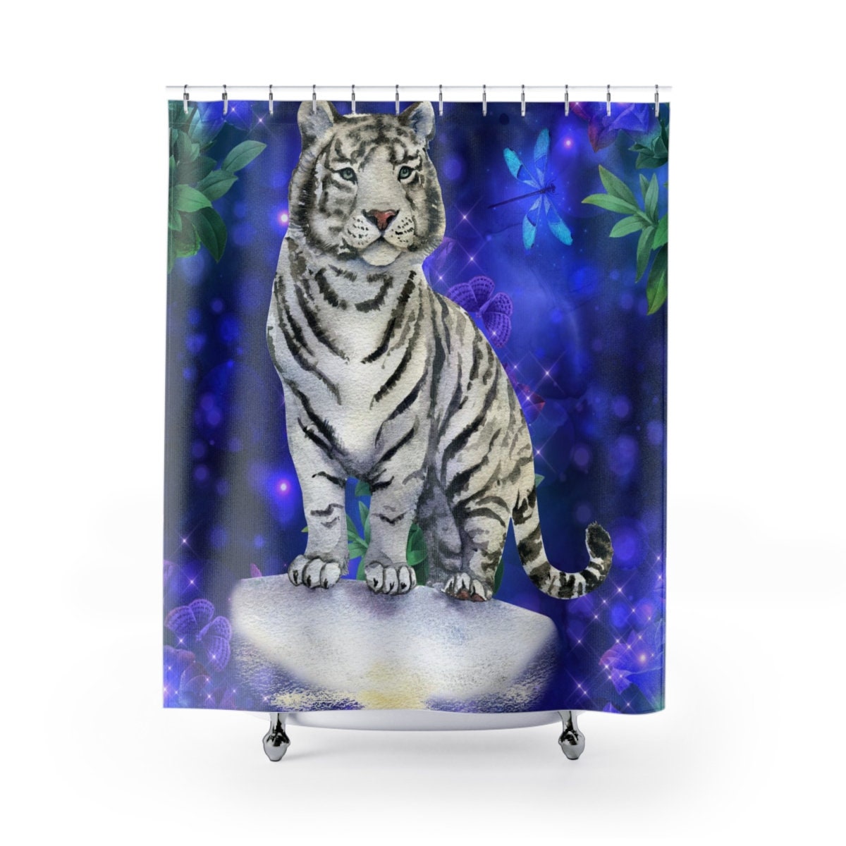 WeiŸer Tiger Shower Curtain - Cool Bathroom Decor for Animal Lovers