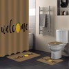 Welcome Summer Lemon Inspiration Shower Curtain for Modern Bathroom Decor