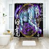 Western Aztec Shower Curtain - Southwestern Native American Kokopelli Ethnic Tribal Fabric Bathroom Curtain Set
