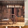 Western Barn Shower and Bath Curtain Set - Invigorating Cowboy Country-Style Bathroom Accents 