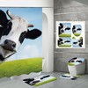 Western Cowboy Boots Gray Home Decor Shower Curtain Country Bathroom Decoration With Western Theme 