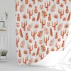 Western Cowboy Cactus Southwest Shower Curtain, Trendy Bathroom Accessories with Water-resistant Fabric