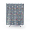 Western Floral Shower Curtain - Cute Bathroom Decor with Western Style Flowers for Girls