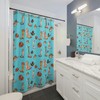 Western Home Decor Shower Curtain - Cowboy Boots Illustration With Country Style Prints