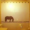 Western Horse Shower Curtain - Rustic Bathroom Decor Theme 