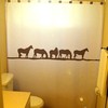 Western Horse Shower Curtain - Rustic Bathroom Decor with a Touch of the Wild West 