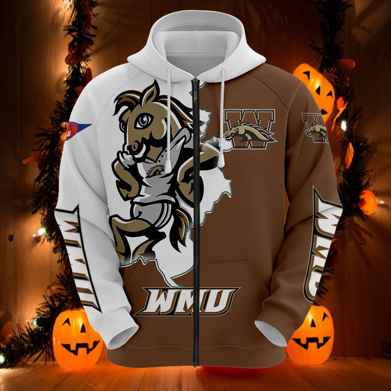 Western Michigan 3D Mascot All Over Print Hoodie Gift For Fans