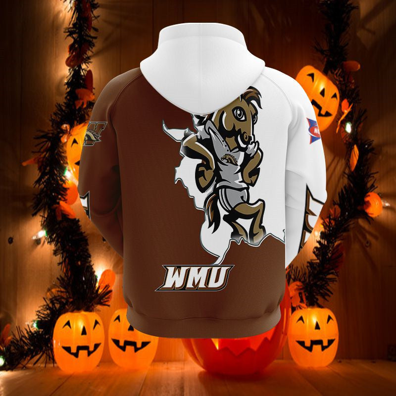 Western Michigan 3D Mascot All Over Print Hoodie Gift For Fans
