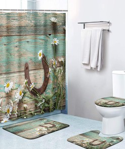 Western Rustic Antique Cowboy Customized Shower Curtain